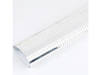 Listing 1 of 9 for RESEN 30x30cm Glass Mosaic Self-Adhesive Sliver Square Mirror Mosaic Tiles For