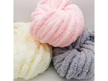 Listing 8 of 10 for 250g Super Thick Ice Chunky Yarn Chenille Hand-woven For DIY Blanket Hat