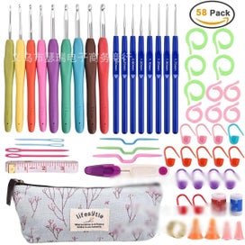 Listing 1 of 20 for Wool Crochet Hooks Set Beginner Handmade Crafts Knitting Crochet Hooks Needle Ya
