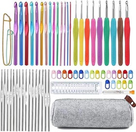 Listing 12 of 20 for Wool Crochet Hooks Set Beginner Handmade Crafts Knitting Crochet Hooks Needle Ya