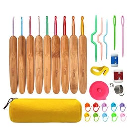 Listing 13 of 20 for Wool Crochet Hooks Set Beginner Handmade Crafts Knitting Crochet Hooks Needle Ya