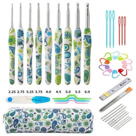 Listing 15 of 20 for Wool Crochet Hooks Set Beginner Handmade Crafts Knitting Crochet Hooks Needle Ya