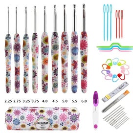 Listing 20 of 20 for Wool Crochet Hooks Set Beginner Handmade Crafts Knitting Crochet Hooks Needle Ya