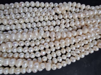 Listing 2 of 6 for ** FreshWater PEARLS 12mm -WHITE- 15" strand **