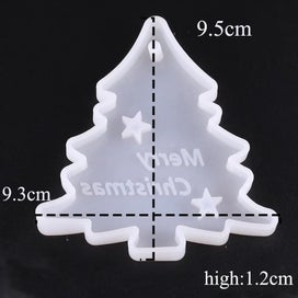 Listing 7 of 20 for Winter Tree Ring Holder Epoxy Resin Mold Assemble Christmas Tree Silicone CHK12N