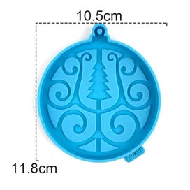 Listing 19 of 20 for Winter Tree Ring Holder Epoxy Resin Mold Assemble Christmas Tree Silicone CHK12N