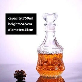 Listing 10 of 19 for Whiskey Decanter Whiskey Bottle Crystal Glass Wine Beer Containers Glass CHK12N