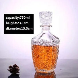 Listing 11 of 19 for Whiskey Decanter Whiskey Bottle Crystal Glass Wine Beer Containers Glass CHK12N