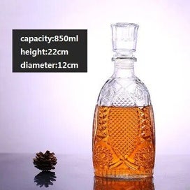 Listing 13 of 19 for Whiskey Decanter Whiskey Bottle Crystal Glass Wine Beer Containers Glass CHK12N
