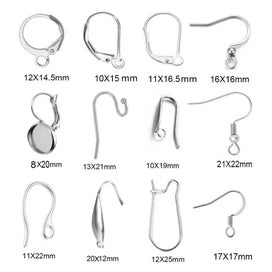 Listing 2 of 20 for 50pcs Stainless Steel Jewelry French Earring Hooks Findings Not Allergic CHK12N