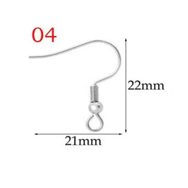 Listing 6 of 20 for 50pcs Stainless Steel Jewelry French Earring Hooks Findings Not Allergic CHK12N