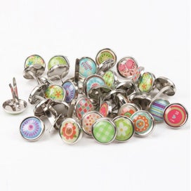 Listing 1 of 6 for 20pcs Mixed Round Metal Brad Studs Spikes Scrapbooking Embellishment Fast CHK12N