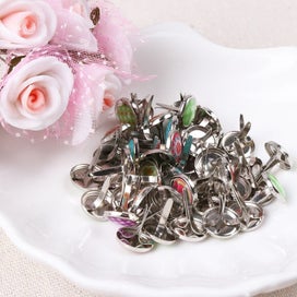 Listing 3 of 6 for 20pcs Mixed Round Metal Brad Studs Spikes Scrapbooking Embellishment Fast CHK12N