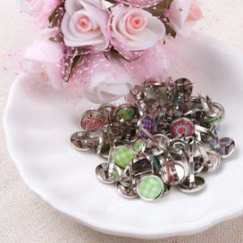 Listing 6 of 6 for 20pcs Mixed Round Metal Brad Studs Spikes Scrapbooking Embellishment Fast CHK12N