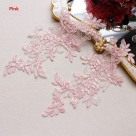 Listing 11 of 20 for Colors Ganza Emboridered Corded Wedding Large Lace Applique for Bridal Dr CHK12N