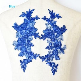 Listing 13 of 20 for Colors Ganza Emboridered Corded Wedding Large Lace Applique for Bridal Dr CHK12N