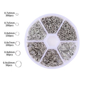 Listing 3 of 20 for 450-860pcs/Box Jewelry Making Kits Lobster Clasp Open Jump Rings End Crim CHK12N