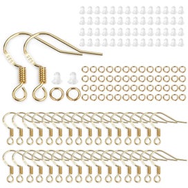 Listing 7 of 20 for 450-860pcs/Box Jewelry Making Kits Lobster Clasp Open Jump Rings End Crim CHK12N