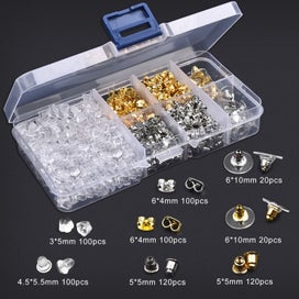 Listing 12 of 20 for 450-860pcs/Box Jewelry Making Kits Lobster Clasp Open Jump Rings End Crim CHK12N