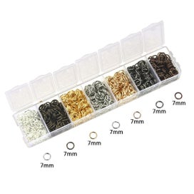 Listing 14 of 20 for 450-860pcs/Box Jewelry Making Kits Lobster Clasp Open Jump Rings End Crim CHK12N