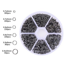 Listing 17 of 20 for 450-860pcs/Box Jewelry Making Kits Lobster Clasp Open Jump Rings End Crim CHK12N