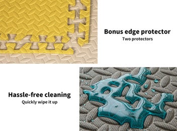 Listing 6 of 9 for Bopeep EVA Foam Kids Play Mat Floor Kid Crawling Interlocking Home Yellow 60x60