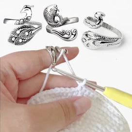 Listing 2 of 19 for Multi Style Knitting Loop Crochet Loop Knitting Accessories Shape Ring Fi CHK12N