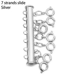 Listing 5 of 18 for 1pcs DIY Layered Multi Strands Magnetic Tube Lock Connectors Slide Clasp CHK12N