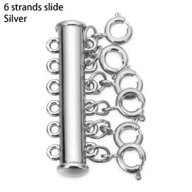 Listing 6 of 18 for 1pcs DIY Layered Multi Strands Magnetic Tube Lock Connectors Slide Clasp CHK12N