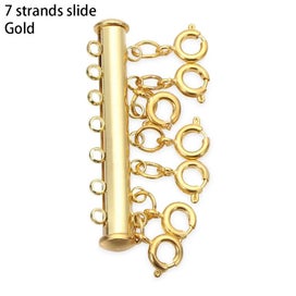 Listing 12 of 18 for 1pcs DIY Layered Multi Strands Magnetic Tube Lock Connectors Slide Clasp CHK12N
