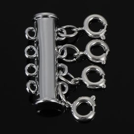 Listing 18 of 18 for 1pcs DIY Layered Multi Strands Magnetic Tube Lock Connectors Slide Clasp CHK12N
