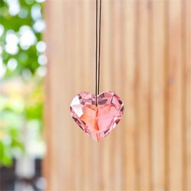 Listing 7 of 19 for Suncatcher Crystal Heart Stained Glass Ball Sun Catcher Rainbow Maker Hom CHK12N