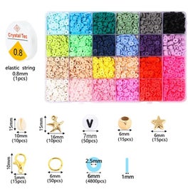 Listing 1 of 16 for Polymer Clay Beads Box for Jewelry Making Accessories DIY Earring Bracele CHK12N