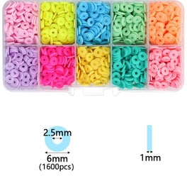 Listing 10 of 16 for Polymer Clay Beads Box for Jewelry Making Accessories DIY Earring Bracele CHK12N