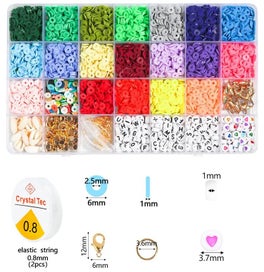 Listing 11 of 16 for Polymer Clay Beads Box for Jewelry Making Accessories DIY Earring Bracele CHK12N