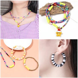 Listing 16 of 16 for Polymer Clay Beads Box for Jewelry Making Accessories DIY Earring Bracele CHK12N