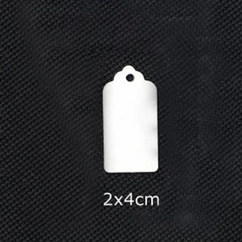 Listing 4 of 19 for Kraft Gift Tags Scalloped Edge Wedding Party Paper Tag Price Label Hang T CHK12N