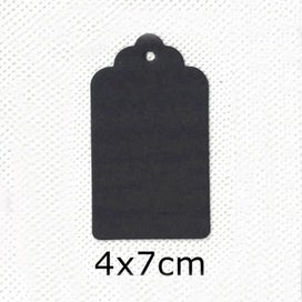 Listing 8 of 19 for Kraft Gift Tags Scalloped Edge Wedding Party Paper Tag Price Label Hang T CHK12N
