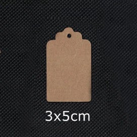 Listing 10 of 19 for Kraft Gift Tags Scalloped Edge Wedding Party Paper Tag Price Label Hang T CHK12N