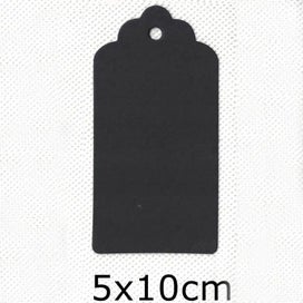 Listing 14 of 19 for Kraft Gift Tags Scalloped Edge Wedding Party Paper Tag Price Label Hang T CHK12N