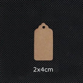 Listing 15 of 19 for Kraft Gift Tags Scalloped Edge Wedding Party Paper Tag Price Label Hang T CHK12N