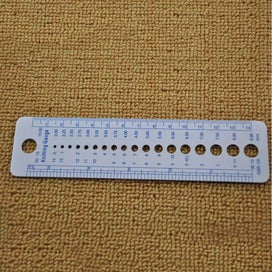 Listing 2 of 4 for Ruler UK US Canada Sizes Knitting Accessories Needle Gauge Inch Sewing Ru CHK12N