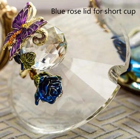 Listing 7 of 19 for Hand-made Enamel Coffee Mug Crystal Cup Milk Lemon Flower Tea Cup High-gr CHK12N
