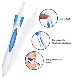 Listing 4 of 7 for Soft Spiral Silicone Ear Cleaning Spoon Smart Swab Wax Remover Ear Cleane CHK12N
