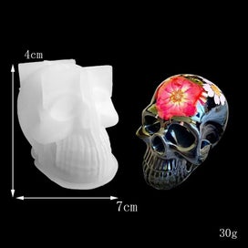 Listing 1 of 9 for Aouke Skull Candle Silicone Mold Epoxy DIY Desktop Ornament Decorative Gy CHK12N