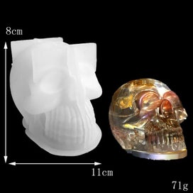 Listing 3 of 9 for Aouke Skull Candle Silicone Mold Epoxy DIY Desktop Ornament Decorative Gy CHK12N