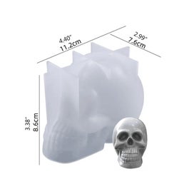 Listing 5 of 9 for Aouke Skull Candle Silicone Mold Epoxy DIY Desktop Ornament Decorative Gy CHK12N