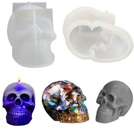 Listing 6 of 9 for Aouke Skull Candle Silicone Mold Epoxy DIY Desktop Ornament Decorative Gy CHK12N