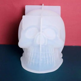 Listing 7 of 9 for Aouke Skull Candle Silicone Mold Epoxy DIY Desktop Ornament Decorative Gy CHK12N