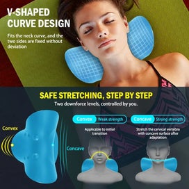 Listing 15 of 16 for Neck Shoulder Relaxer Stretcher Massage Cervical Traction Device Chiropra CHK12N